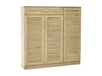 Shoe cabinet for 30 pairs, Nobellea wood, 120x37x123 cm, WDPH71426
