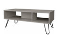 Dekonao melamine coffee table with 3 shelves, grey, 40 cm x 101.1 cm x 45 cm, NOKP07841