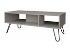 Dekonao melamine coffee table with 3 shelves, grey, 40 cm x 101.1 cm x 45 cm, NOKP07841