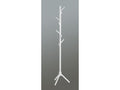 Coat rack with 8 solid wood hooks, white finish - diameter 43 x height 174 cm ONUO19109