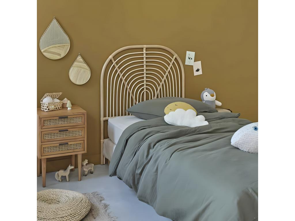 Children's rattan headboard 90 cm FHCR79989