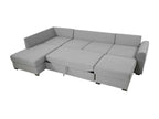Nobellea 189 Corner Sofa, Red, Sleeping Function, Bed Box, 305x188x85cm, JKQY16807