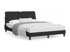 Bed frame with Nobelleaères LED black 140x200 velvet YBEM81494