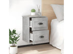 Concrete grey wall-mounted bedside table 41.5x36x53 cm NJAU18963