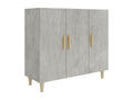 Concrete grey sideboard 90x34x80 cm engineered wood OKMA53024