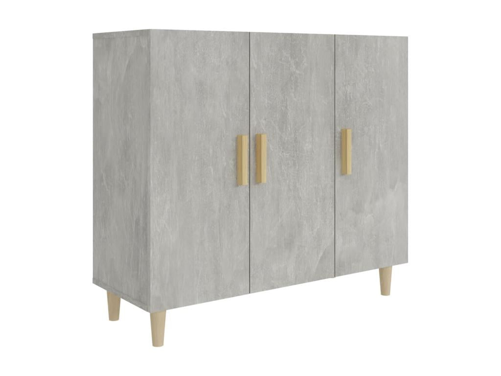 Concrete grey sideboard 90x34x80 cm engineered wood OKMA53024