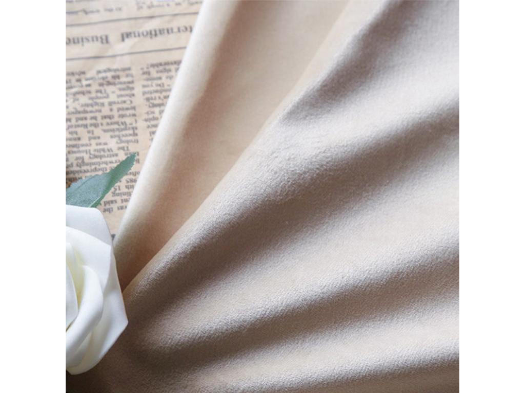 Upholstered bed 140x200 cm with headboard - Velvet - Sofa bed - Nobellea slatted base - Beige CXTJ40029