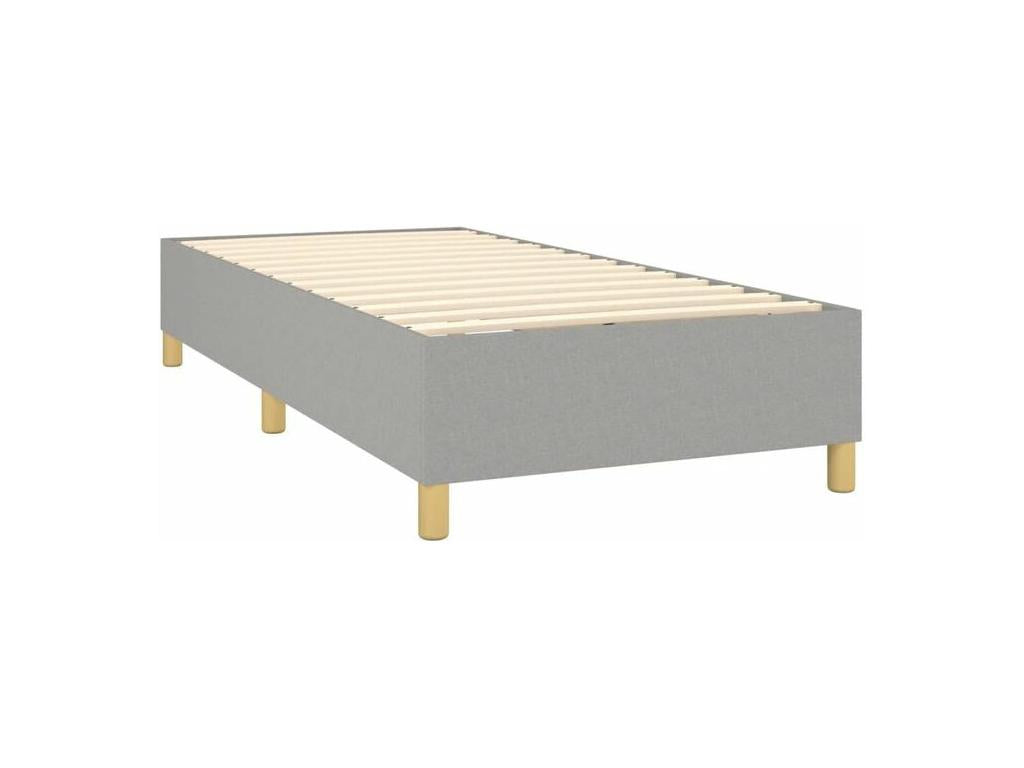 Nobellea bed base and mattress, light grey, 90x190 cm, fabric HJMV01683