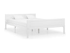 Bed frame, solid pine wood, white, 140x200 cm, ZOGB51740