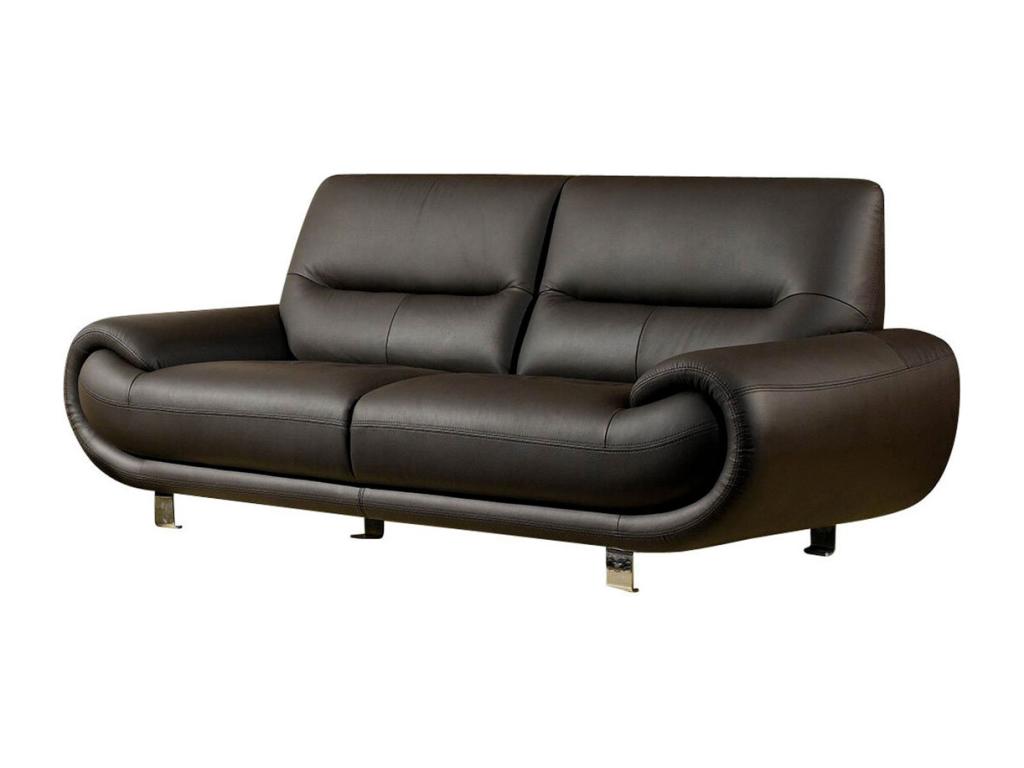 Nobellea Brown 3-Seater Leather Sofa - Right Corner HYPH19295