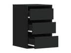 Black corner chest of drawers 40x41x58 cm engineered wood KNAV30337