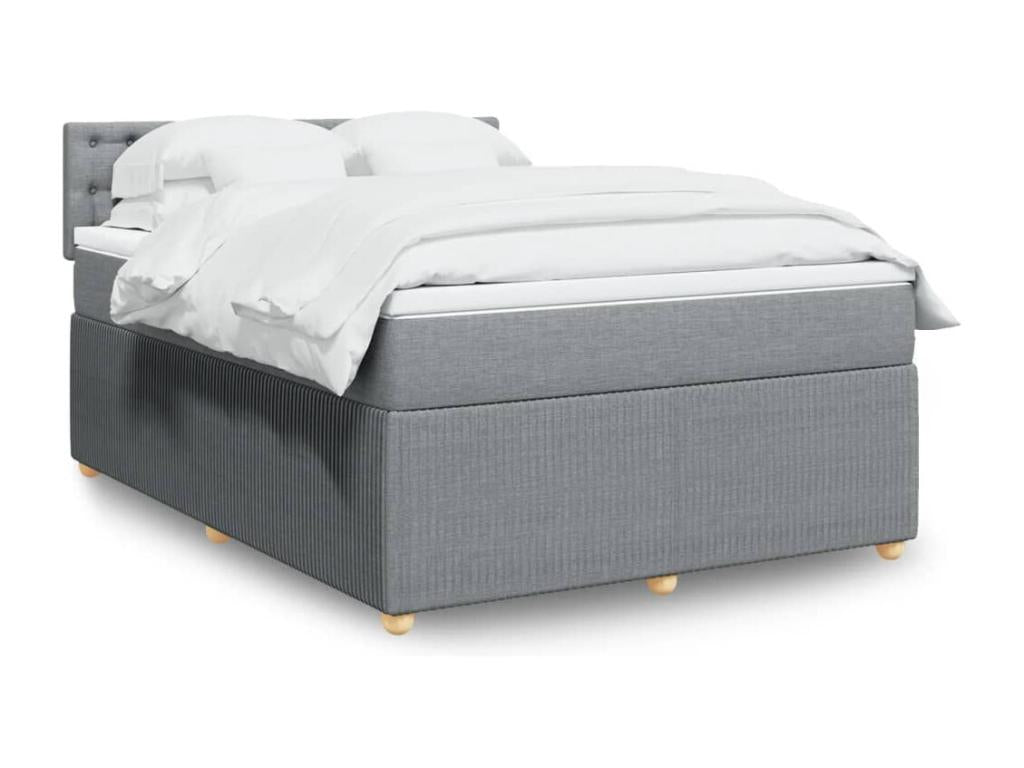 Nobellea bed base with light grey mattress 140x200cm Fabric BBJN47767