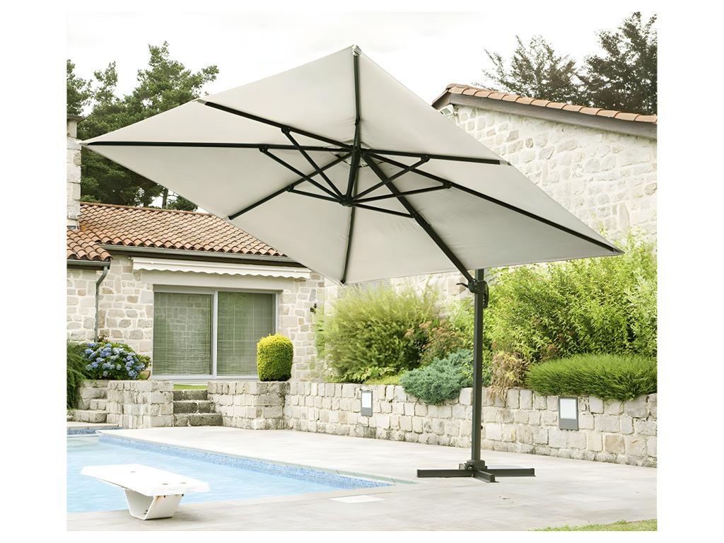Dekonao - 3x3m Cantilever Parasol - Linen LJJR94823