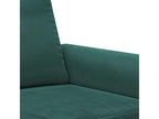 3-Piece Sofa Set with Cushions, Dark Green Velvet MXHJ31279