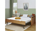 Pull-out daybed with 90x190 cm mattress, solid wood, Nobellea NVVW65172