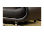 Nobellea Brown 3-Seater Leather Sofa - Right Corner HYPH19295