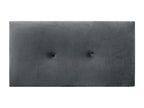 Nobellea Smooth Velvet Headboard with Buttons 90x60 Beds 80/90 - Dark Grey TCDQ53294