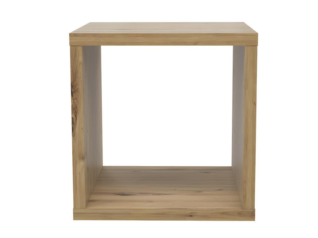 Nobellea 1-compartment shelf with textured rustic wood finish - Nobellea IAUU97324