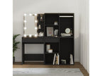 LED dressing table with black engineered wood cabinets IEGZ10984