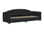 Black daybed 80x200 cm fabric MKVT28421