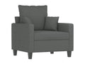 Dark Grey Armchair 60 cm Fabric DWIH50513
