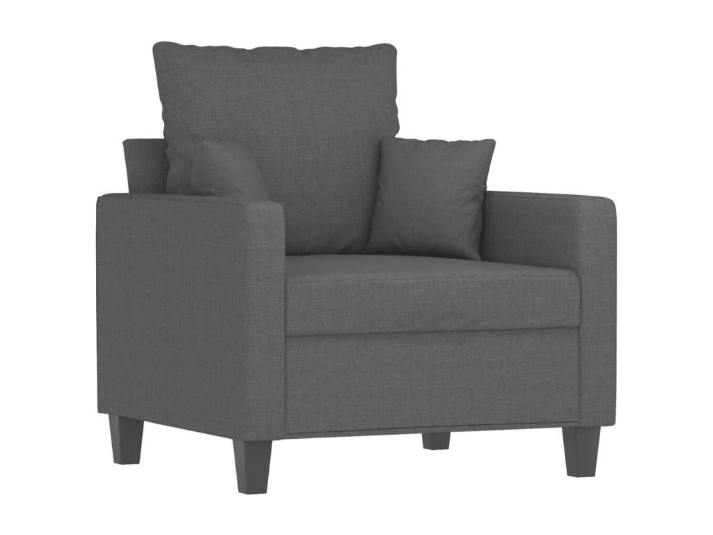 Dark Grey Armchair 60 cm Fabric DWIH50513