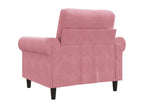 Pink Armchair 60 cm Velvet PBVA51182
