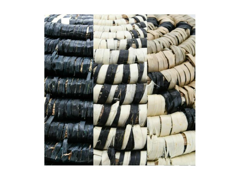 Round rush baskets, set of 3 UUGJ09795