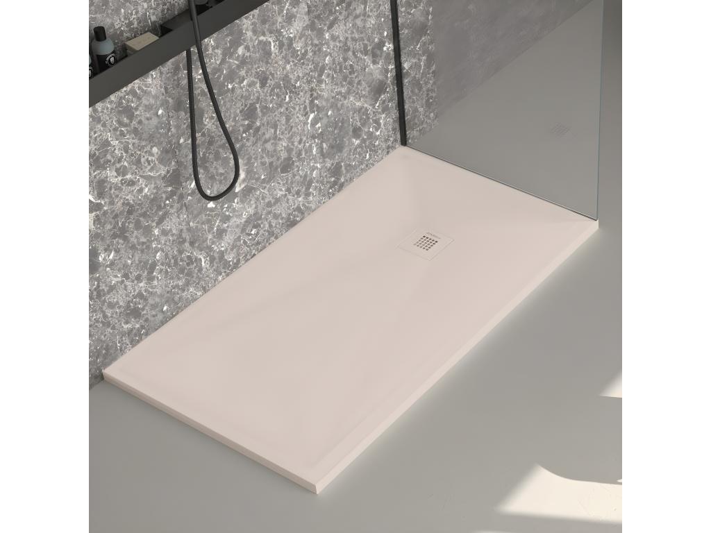 Nobellea smooth cream shower tray with colored grid - 170x80 cm BVFZ22264