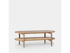 Fixed coffee table in natural wood 120x40 cm - Boisona NAZR24158