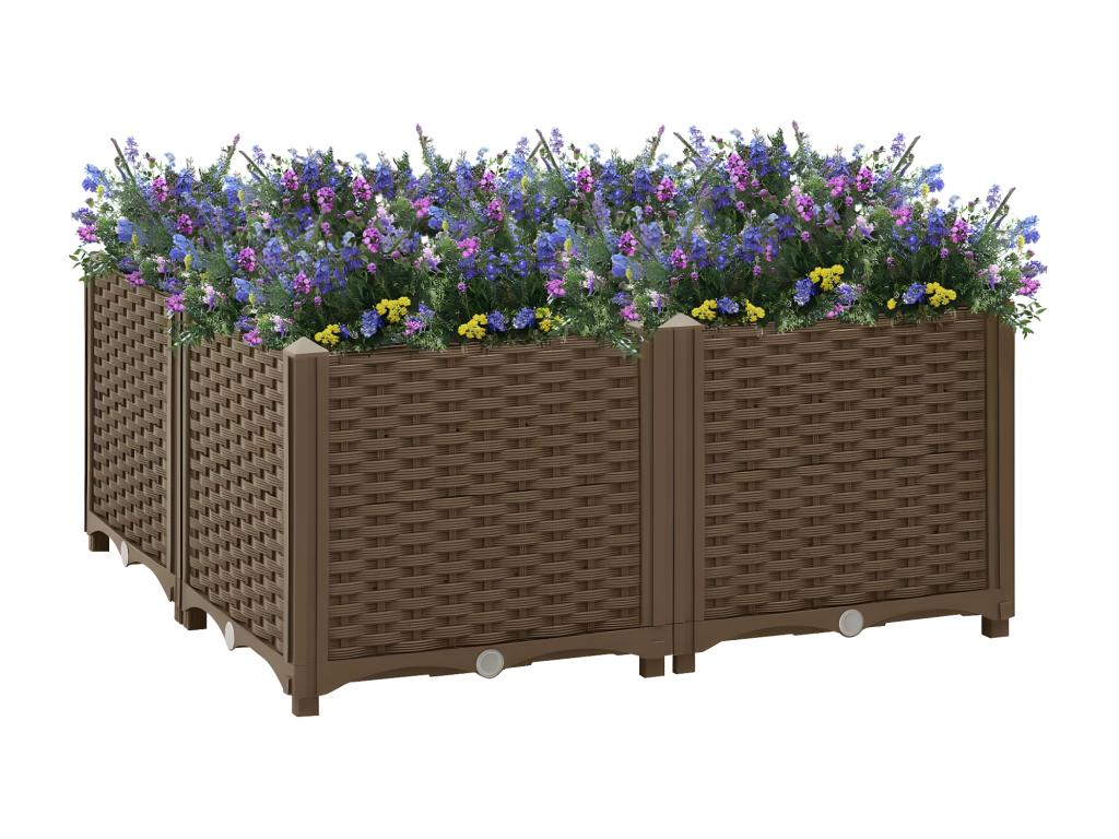 Raised bed 80x80x38 cm Polypropylene FJVQ92705