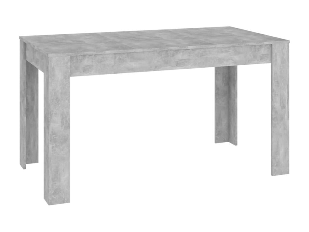 Dining table, concrete grey, 140x74.5x76 cm, chipboard, HITS62789