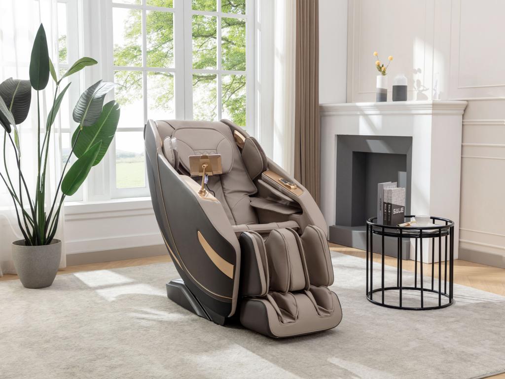 Faux leather massage chair - Zero gravity system - Beige - Dekonao LSSZ32817