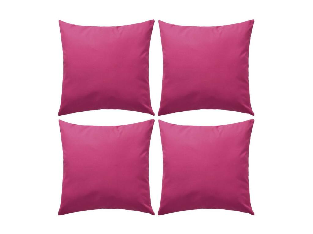Outdoor Pillow 4 pcs 45x45 Pink MLRR54345