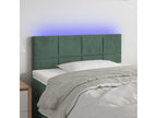 Dark Green LED Headboard 100x5x78/88 cm Velvet INZS92997