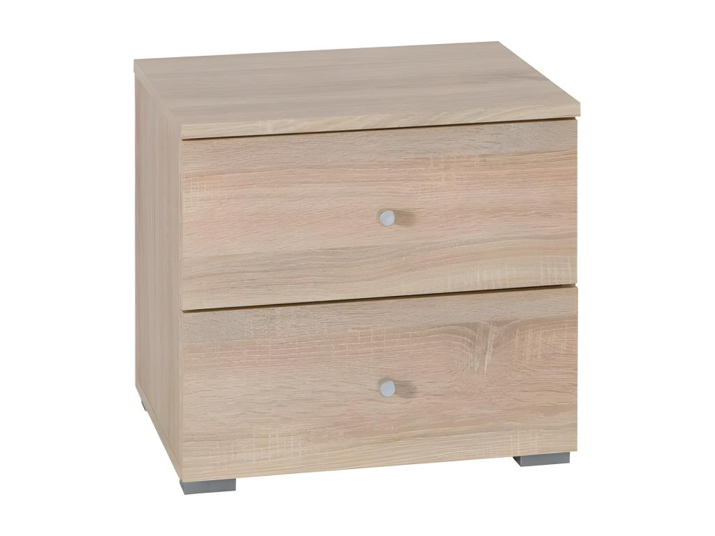Set of two Nobellea bedside tables in oak finish PQDU18314