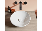 Dekonao &amp; Boch 38x38 round countertop washbasin / Friends unground Dekonao white without overflow DPXH33697