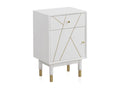 Bedside table with 1 drawer and 1 white lacquered door QDFD64412