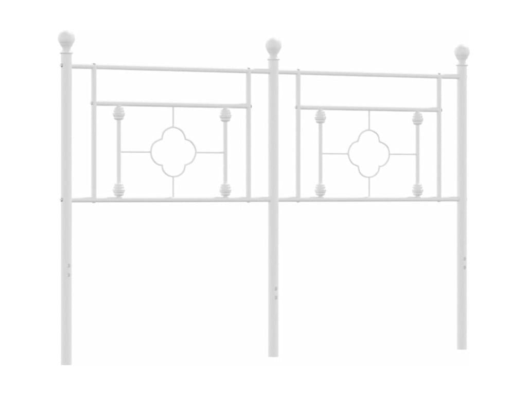 White metal headboard 140 cm PRVC16746