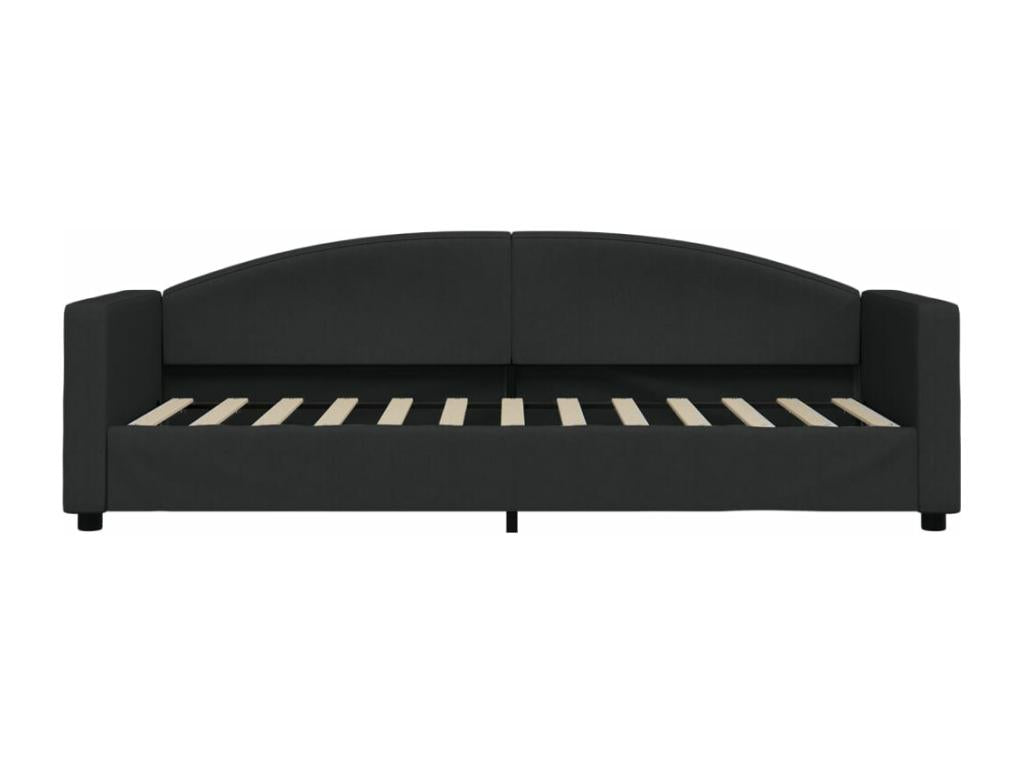 Black daybed 80x200 cm fabric MKVT28421