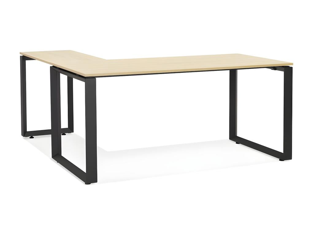 Boisona Corner Desk, 170cm, Natural/Black, VJLH59611