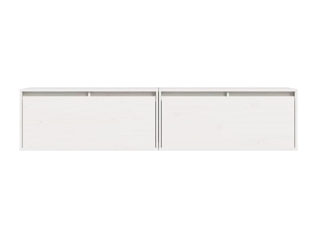 2-piece wall cabinets, white, 80x30x35 cm, solid pine wood, SWCI00236