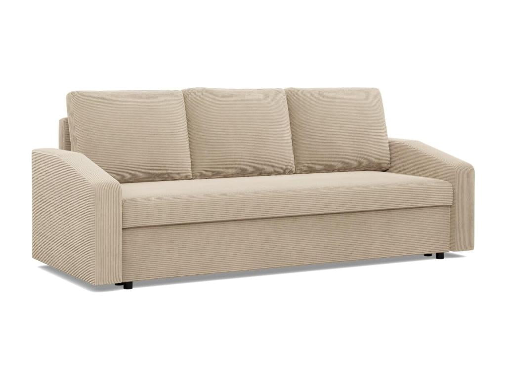 Dekonao 3-seater sofa with sleeper function - Beige BAVF85636