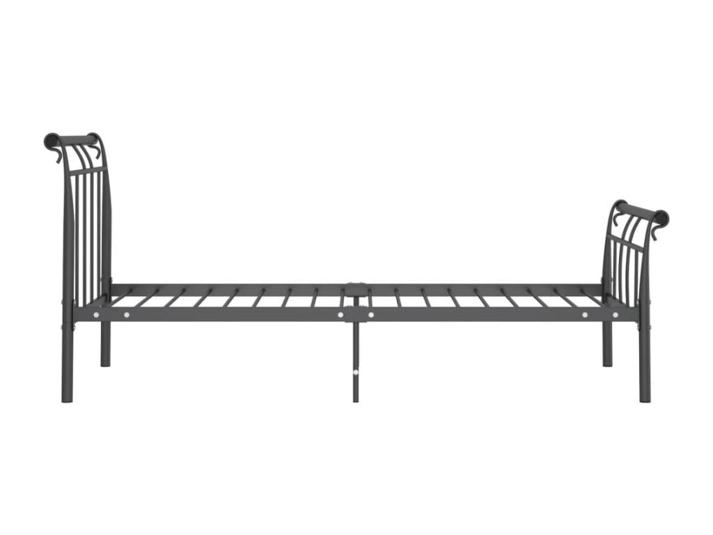 Black Metal Bed Frame 90x200 cm DQZG96338