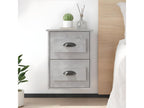 Concrete grey wall-mounted bedside table 41.5x36x53 cm NJAU18963