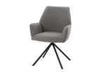 Nobellea-G67 Light Grey Bouclé Dining Chair NDKN68326