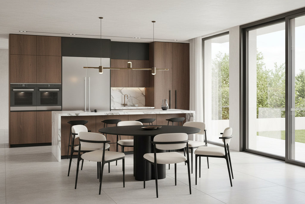 Dekonao dining table ⌀110cm black. PPJA98673