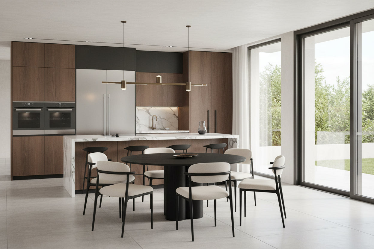 Dekonao dining table ⌀110cm black. PPJA98673