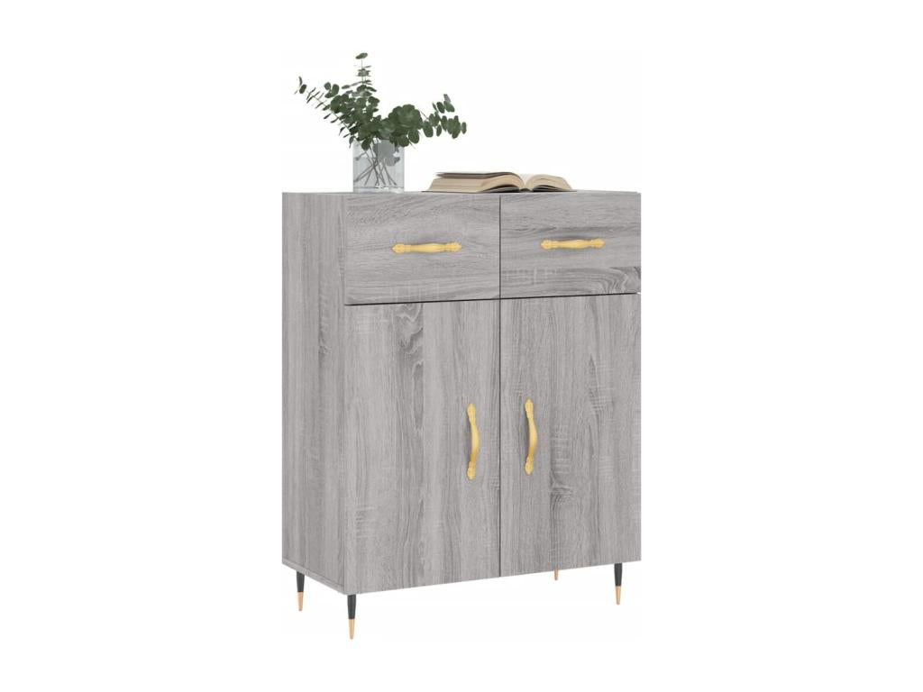 Nobellea gray sideboard 69.5x34x90 cm engineered wood QFFQ26965