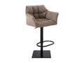 Bar stool - Fabric / Metal - Earth brown - Nobellea JRLC54663